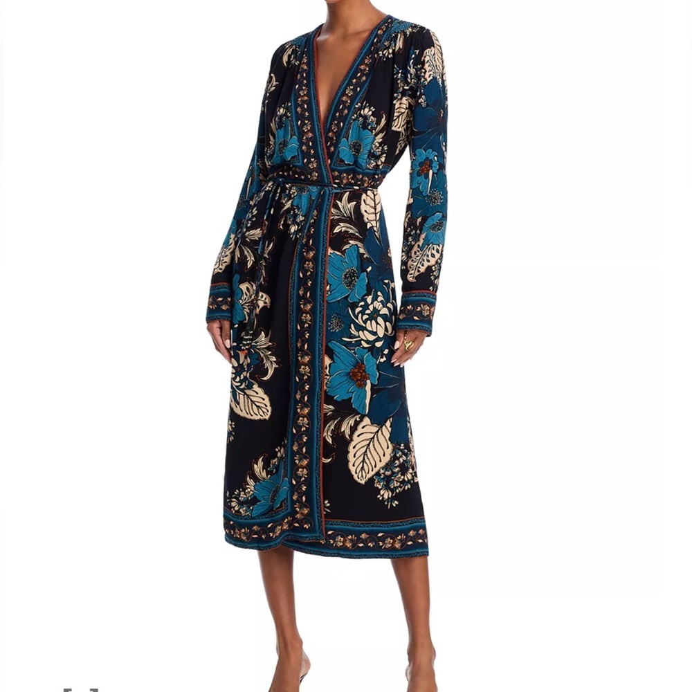 Farm Rio Blossom Tapestry Midi Dress, Size M